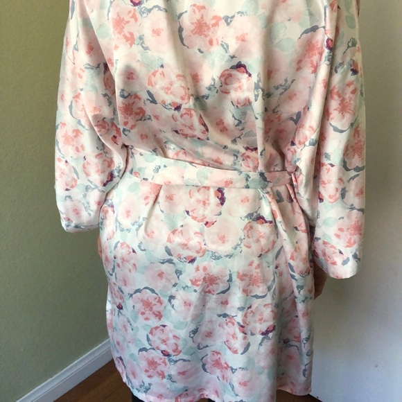 Intimates & Sleepwear Flower Silk Robe Poshmark